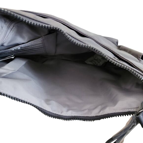 BAGGALLINI West Village Hobo Messenger Crossbody Purse Bag Gray New With Tags!